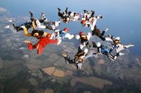 Skydiving Over the Gower